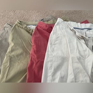 4 pair men’s polo chino shorts